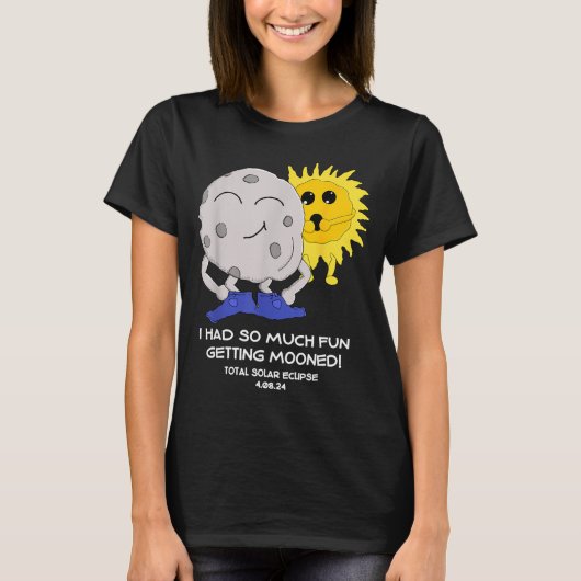皆既日食で月にやられた Tシャツ (正面)