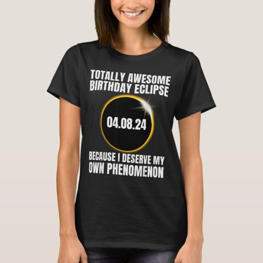 皆既日食バースデー Tシャツ (正面)