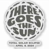 皆既日食太陽の2024そこに太陽が昇る シール (正面)