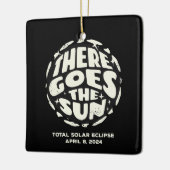 皆既日食太陽の2024そこに太陽が昇る セラミックオーナメント (左)