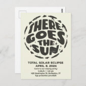 皆既日食太陽の2024そこに太陽が昇る ポストカード (正面/裏面)