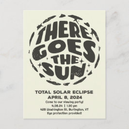 皆既日食太陽の2024そこに太陽が昇る ポストカード