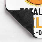 皆既日食太陽の2024年グラスおもしろい太陽の月記 マウスパッド (コーナー)