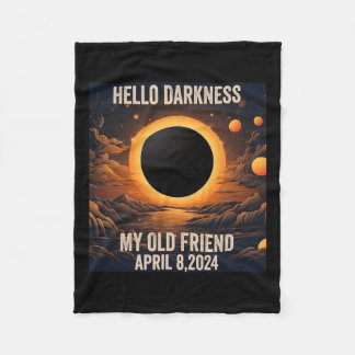 皆既日食 こんにちは、旧友の闇よ！ フリースブランケット