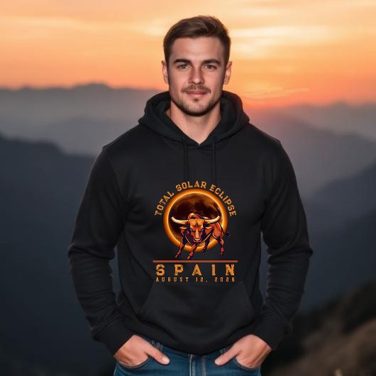 皆既日食 スペイン 2026年 牛 Tシャツ