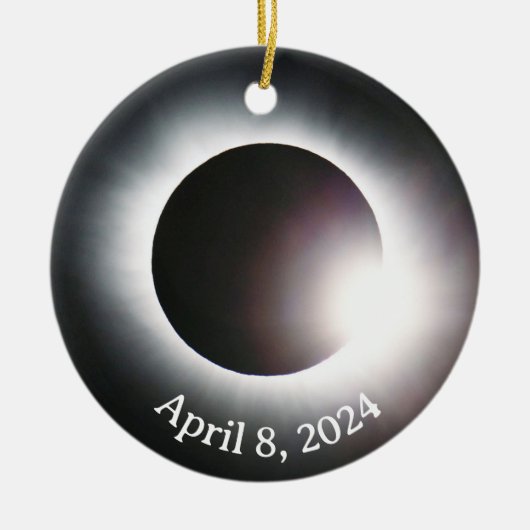 皆既日食 セラミックオーナメント (正面)