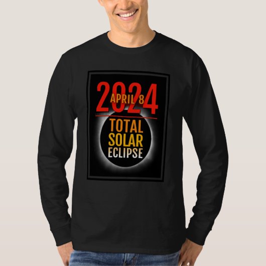 皆既日食 トータリティ 2024年4月8日 13 Tシャツ (正面)