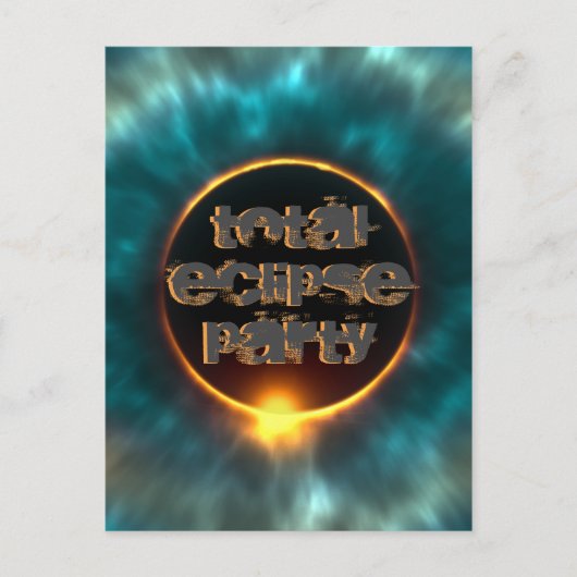 皆既日食 ポストカード (正面)