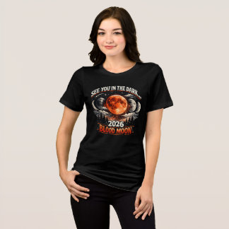 皆既月食「ブラッドムーン」Tシャツ トライブレンドTシャツ