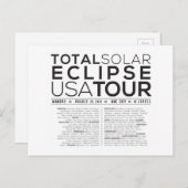 皆既食に最適なハガキ太陽のー！ ポストカード (正面/裏面)