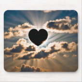 皆既食のハート マウスパッド (正面)