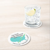 皆既食の太陽の州 ラウンドペーパーコースター (インサイチュ)