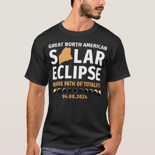 皆既食の道にメイン太陽の04 08 Tシャツ (正面)