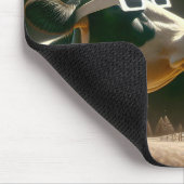 皆既食を見て牛が太陽のいる マウスパッド (コーナー)