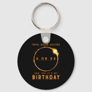 皆既食太陽のとYes私の誕生日4月 キーホルダー