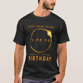 皆既食太陽のとYes私の誕生日4月 Tシャツ (正面)