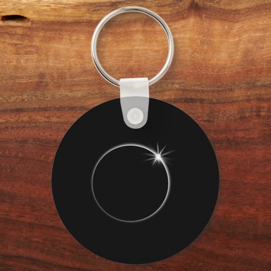 皆既食太陽のアメリカ国旗の総和04.0 キーホルダー (正面)