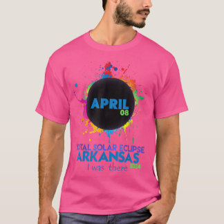 皆既食太陽のアーカンソー2024トータルカラフルット Tシャツ