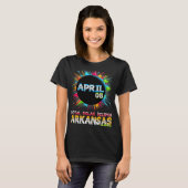 皆既食太陽のアーカンソー2024トータルカラフルット Tシャツ (正面フル)