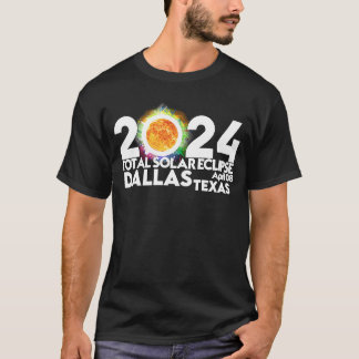 皆既食太陽のダラステキサス州2024年4月8日Tota Tシャツ