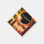 皆既食太陽の市2024年4月8日サンムーン スタンダードカクテルナプキン (角)