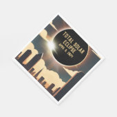 皆既食太陽の市2024年4月8日サンムーン スタンダードランチョンナプキン (角)