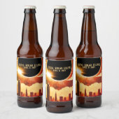 皆既食太陽の市2024年4月8日サンムーン ビールラベル (ボトル)