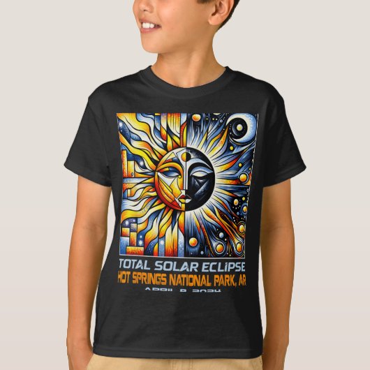 皆既食太陽の熱春アーカンソー Tシャツ (正面)