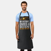 皆既食太陽の生誕4-8-2024カスタム エプロン (着用した状態)