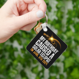 皆既食太陽の生誕4-8-2024カスタム キーホルダー