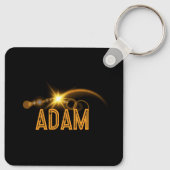 皆既食太陽の生誕4-8-2024カスタム キーホルダー (裏面)