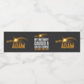 皆既食太陽の生誕4-8-2024カスタム ペットボトルラベル (シングルラベル)