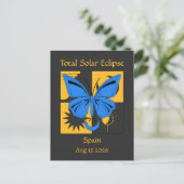 皆既食太陽の蝶カスタム ポストカード (スタンド正面)