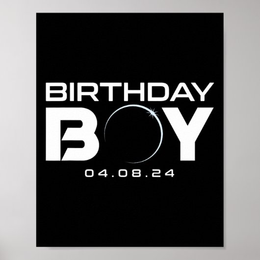 皆既食太陽の誕生日少年2024年4月8日 ポスター (正面)