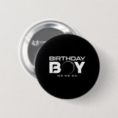 皆既食太陽の誕生日少年2024年4月8日 缶バッジ (正面&裏面)