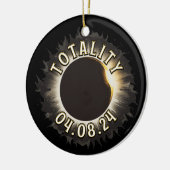 皆既食太陽の食 セラミックオーナメント (左)