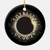 皆既食太陽の食 セラミックオーナメント (裏面)