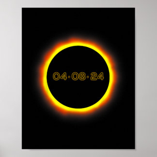皆既食太陽の04.08.2024総和1 ポスター