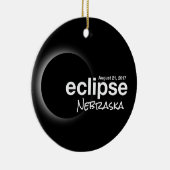 皆既食太陽の2017 – ネブラスカ セラミックオーナメント (右)