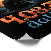 皆既食太陽の2024ダラステキサス州 ポスター (角)