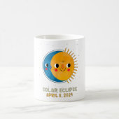 皆既食太陽の2024可愛い太陽のEclipse Kids T コーヒーマグカップ (中央)