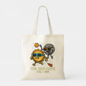 皆既食太陽の2024可愛い太陽のEclipse Kids T トートバッグ (裏面)