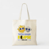 皆既食太陽の2024可愛い太陽のEclipse Kids T トートバッグ (裏面)