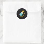 皆既食太陽の2024可愛い太陽のEclipse Kids T ラウンドシール (バッグ)