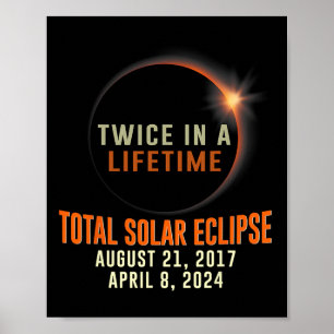 皆既食太陽の2024年の全能をリフトで2回食べる ポスター