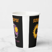 皆既食太陽の2024年アートポップ・アートのデザイン 紙コップ (左)