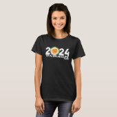 皆既食太陽の2024年4月総和 Tシャツ (正面フル)