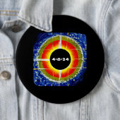 皆既食太陽の2024年4月8日トータリティアストロン 缶バッジ (インサイチュ)