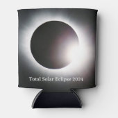 皆既食太陽の2024年4月8日月日 缶クーラー (正面)