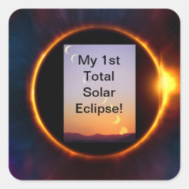 皆既食太陽の2024年4月8日 スクエアシール